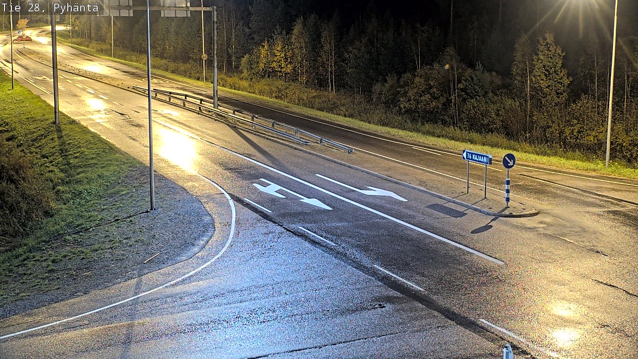 Kelikamerat Kuva Tie 28 Pyhäntä, Pyhäntä, Pohjois-Pohjanmaa