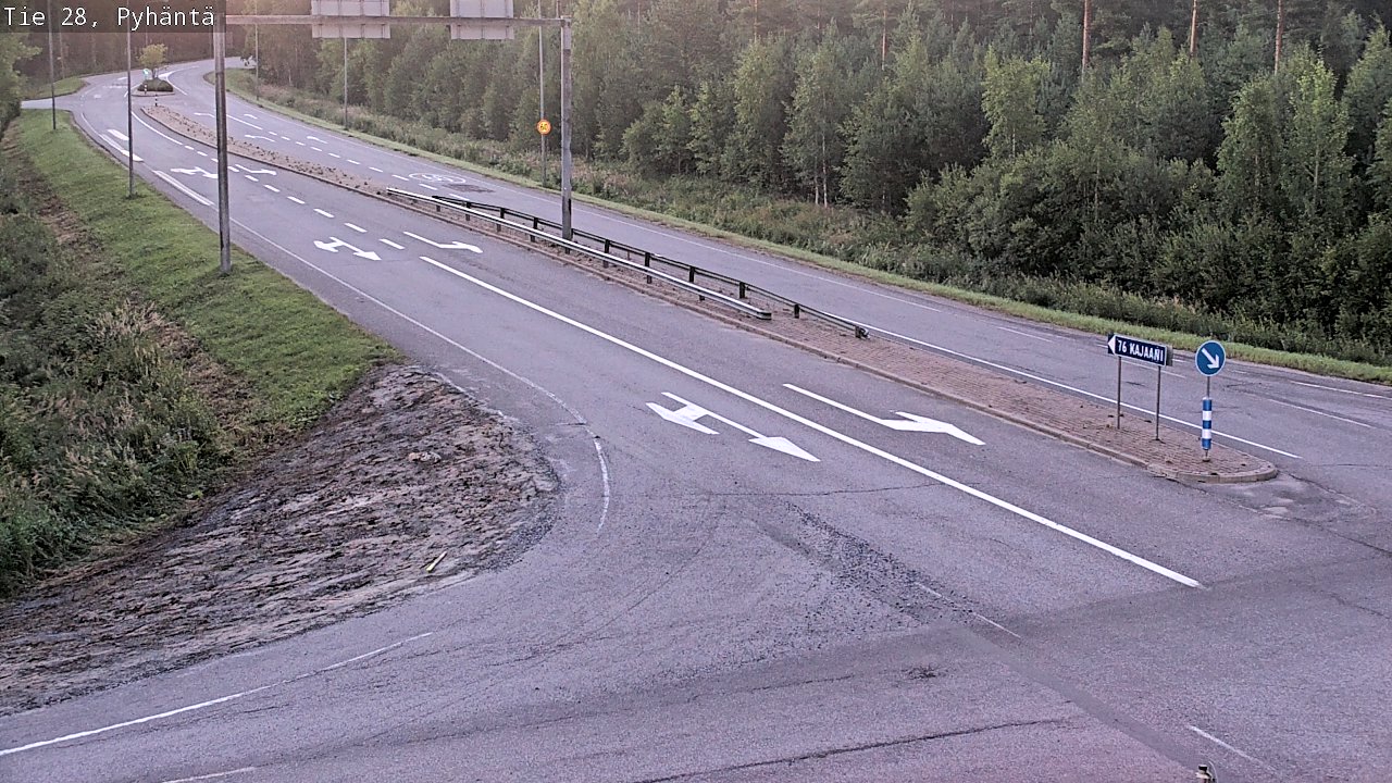 Kelikamerat Kuva Tie 28 Pyhäntä, Pyhäntä, Pohjois-Pohjanmaa