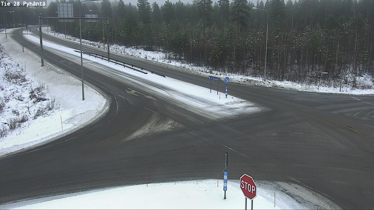 Weather Camera Image Road 28 Pyhäntä, Pyhäntä, Pohjois-Pohjanmaa