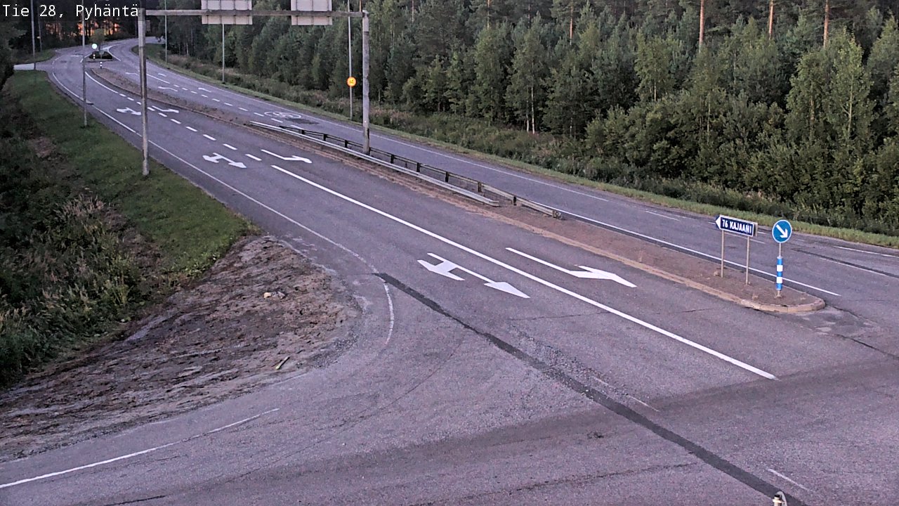 Kelikamerat Kuva Tie 28 Pyhäntä, Pyhäntä, Pohjois-Pohjanmaa