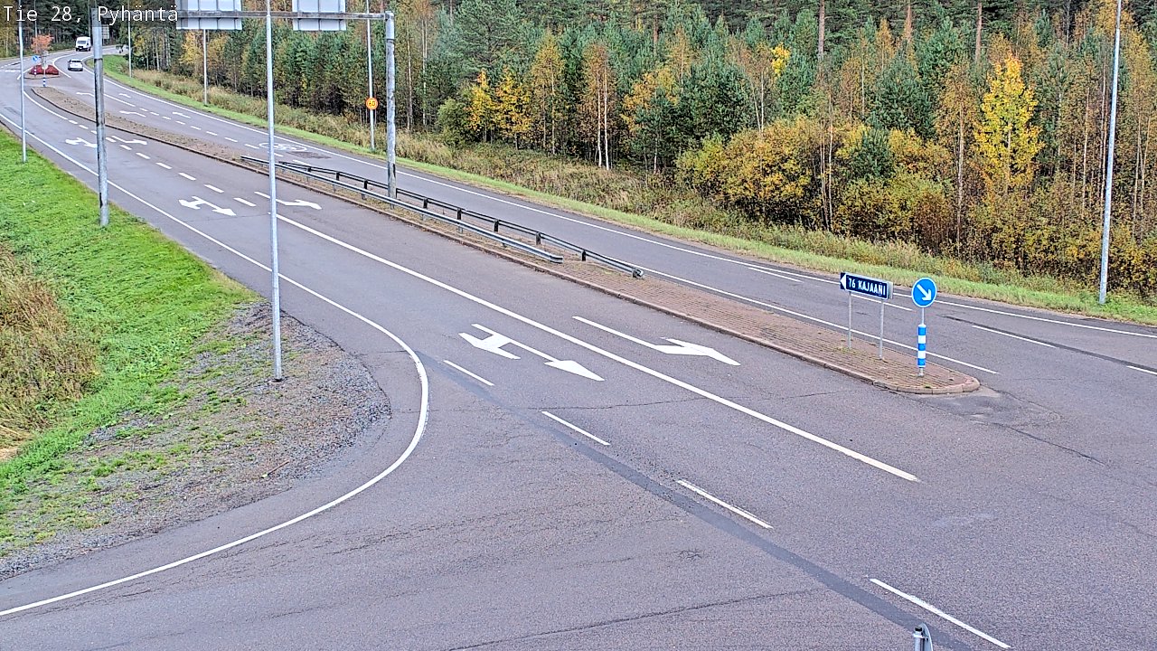 Kelikamerat Kuva Tie 28 Pyhäntä, Pyhäntä, Pohjois-Pohjanmaa