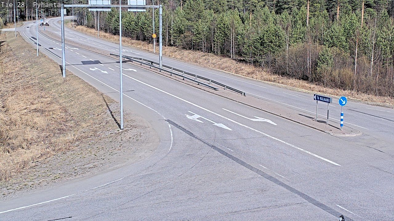 Kelikamerat Kuva Tie 28 Pyhäntä, Pyhäntä, Pohjois-Pohjanmaa