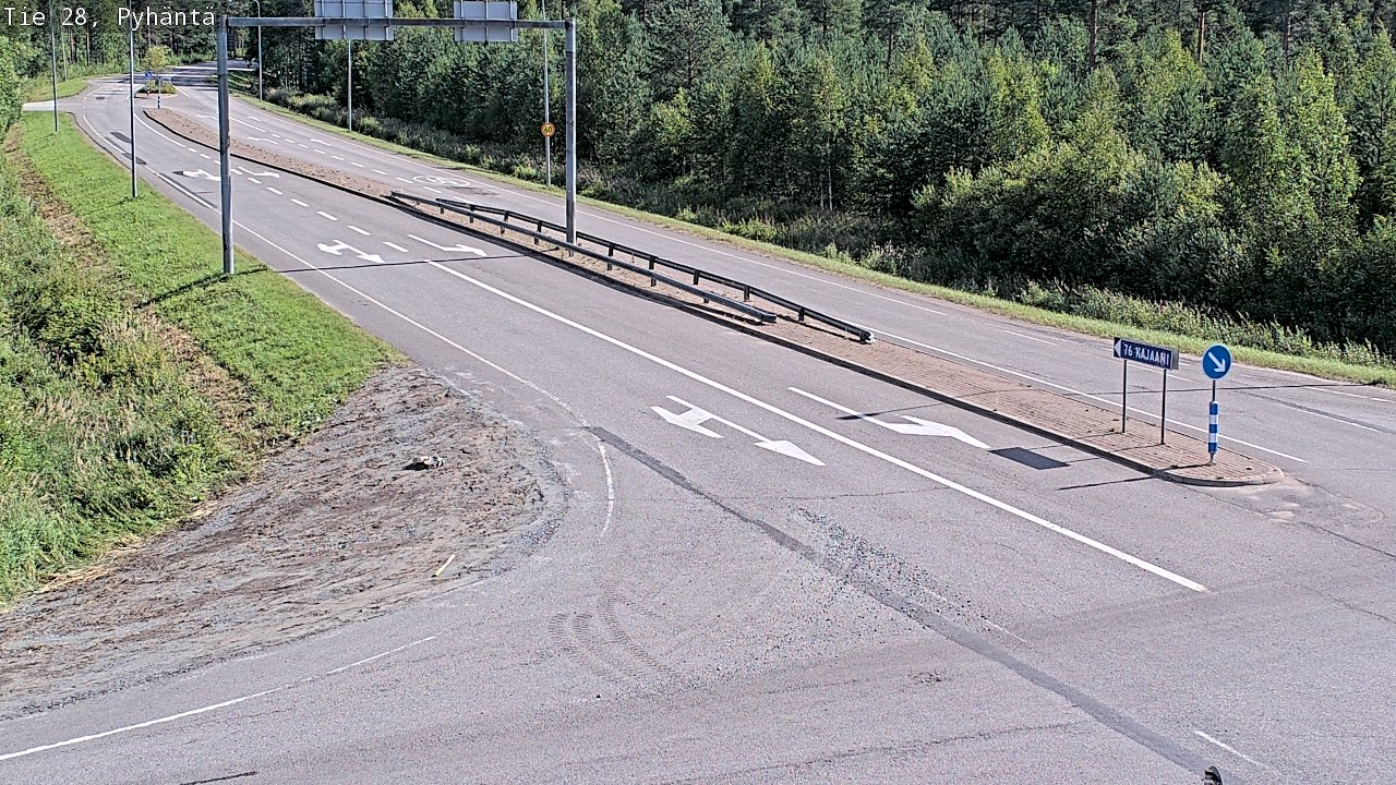 Kelikamerat Kuva Tie 28 Pyhäntä, Pyhäntä, Pohjois-Pohjanmaa