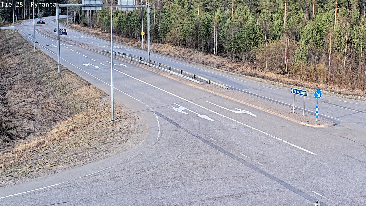 Kelikamerat Kuva Tie 28 Pyhäntä, Pyhäntä, Pohjois-Pohjanmaa