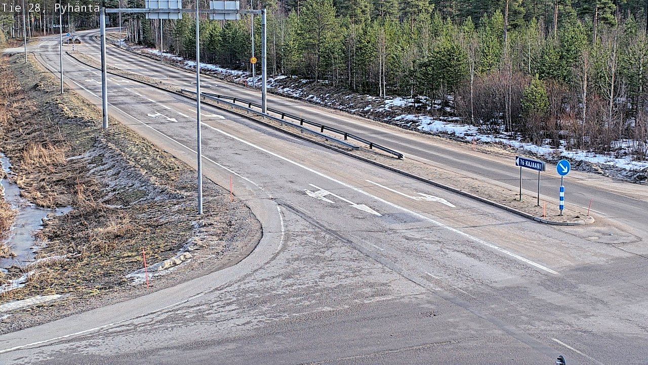 Weather Camera Image Road 28 Pyhäntä, Pyhäntä, Pohjois-Pohjanmaa