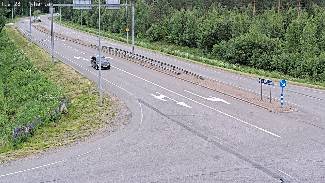 Kelikamerat Kuva Tie 28 Pyhäntä, Pyhäntä, Pohjois-Pohjanmaa