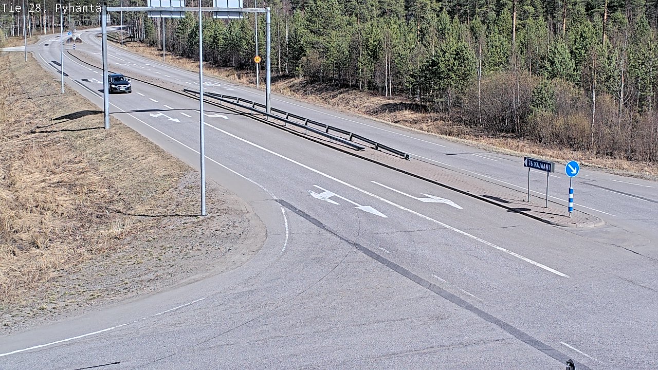 Kelikamerat Kuva Tie 28 Pyhäntä, Pyhäntä, Pohjois-Pohjanmaa