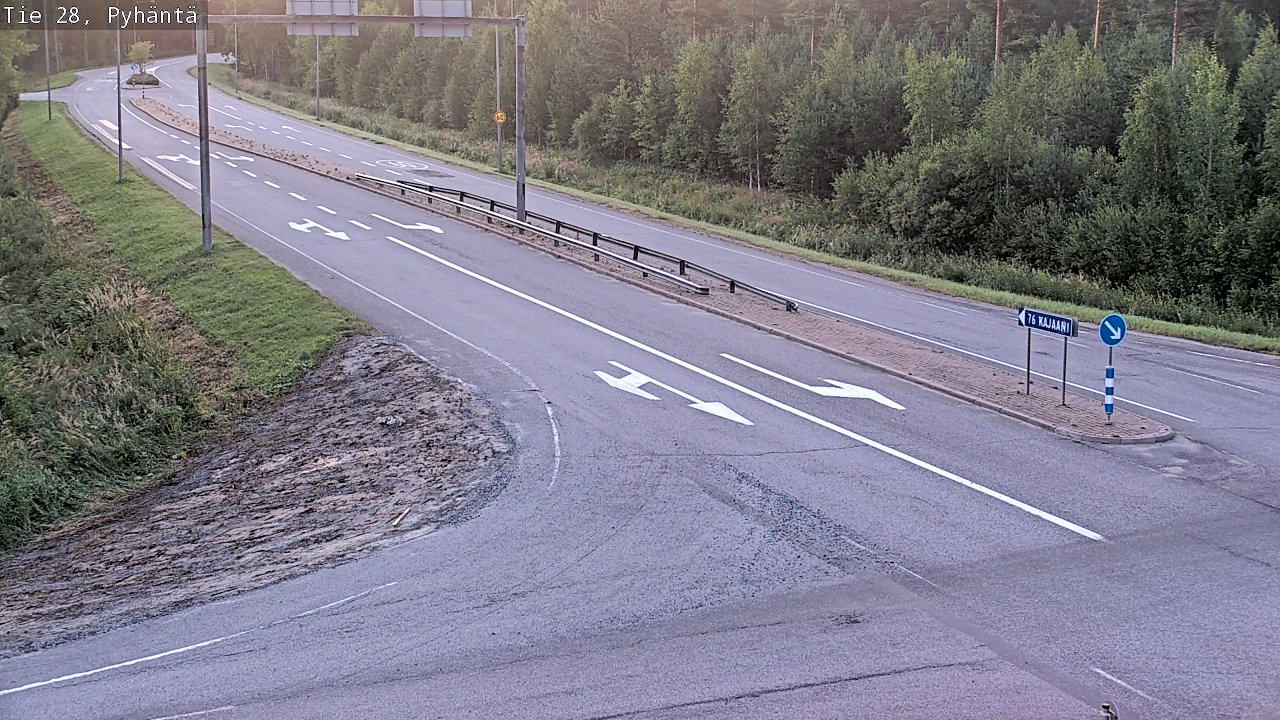 Kelikamerat Kuva Tie 28 Pyhäntä, Pyhäntä, Pohjois-Pohjanmaa