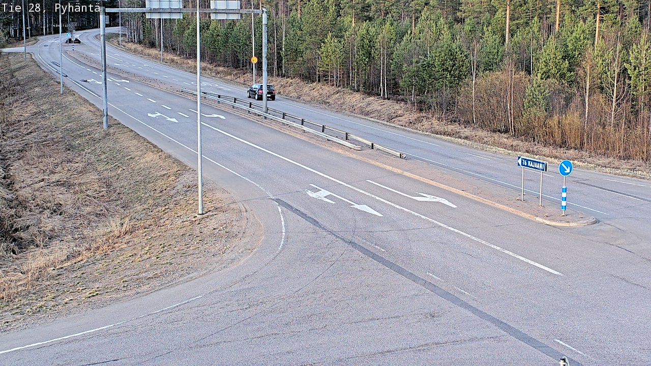 Kelikamerat Kuva Tie 28 Pyhäntä, Pyhäntä, Pohjois-Pohjanmaa