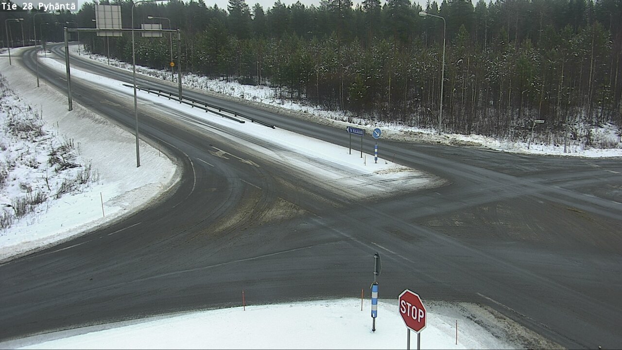 Weather Camera Image Väg 28 Pyhäntä, Pyhäntä, Pohjois-Pohjanmaa