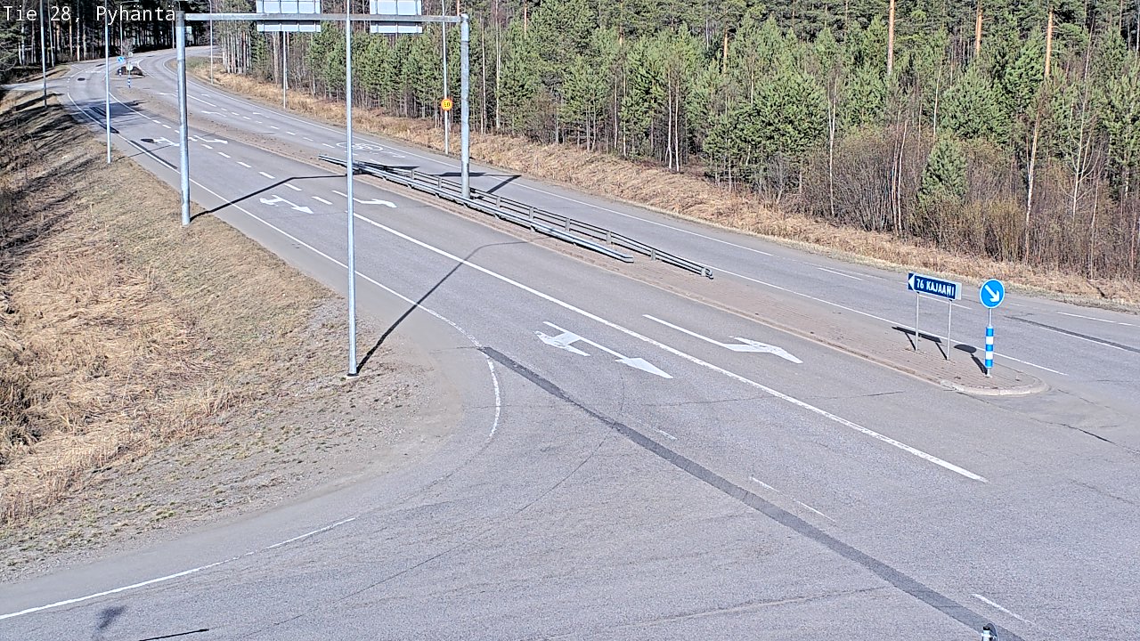 Kelikamerat Kuva Tie 28 Pyhäntä, Pyhäntä, Pohjois-Pohjanmaa