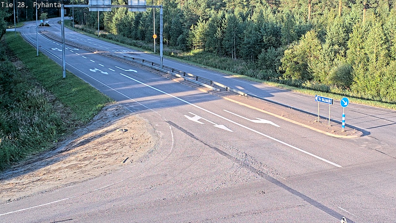 Kelikamerat Kuva Tie 28 Pyhäntä, Pyhäntä, Pohjois-Pohjanmaa