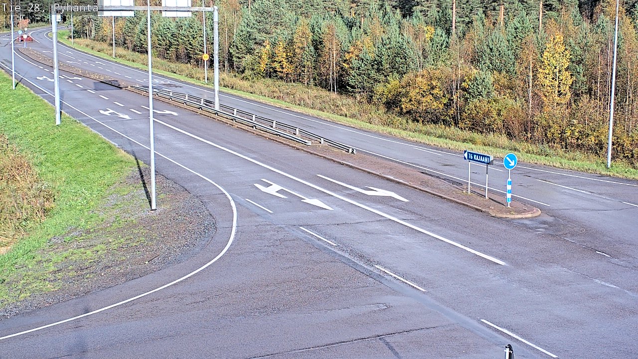 Kelikamerat Kuva Tie 28 Pyhäntä, Pyhäntä, Pohjois-Pohjanmaa