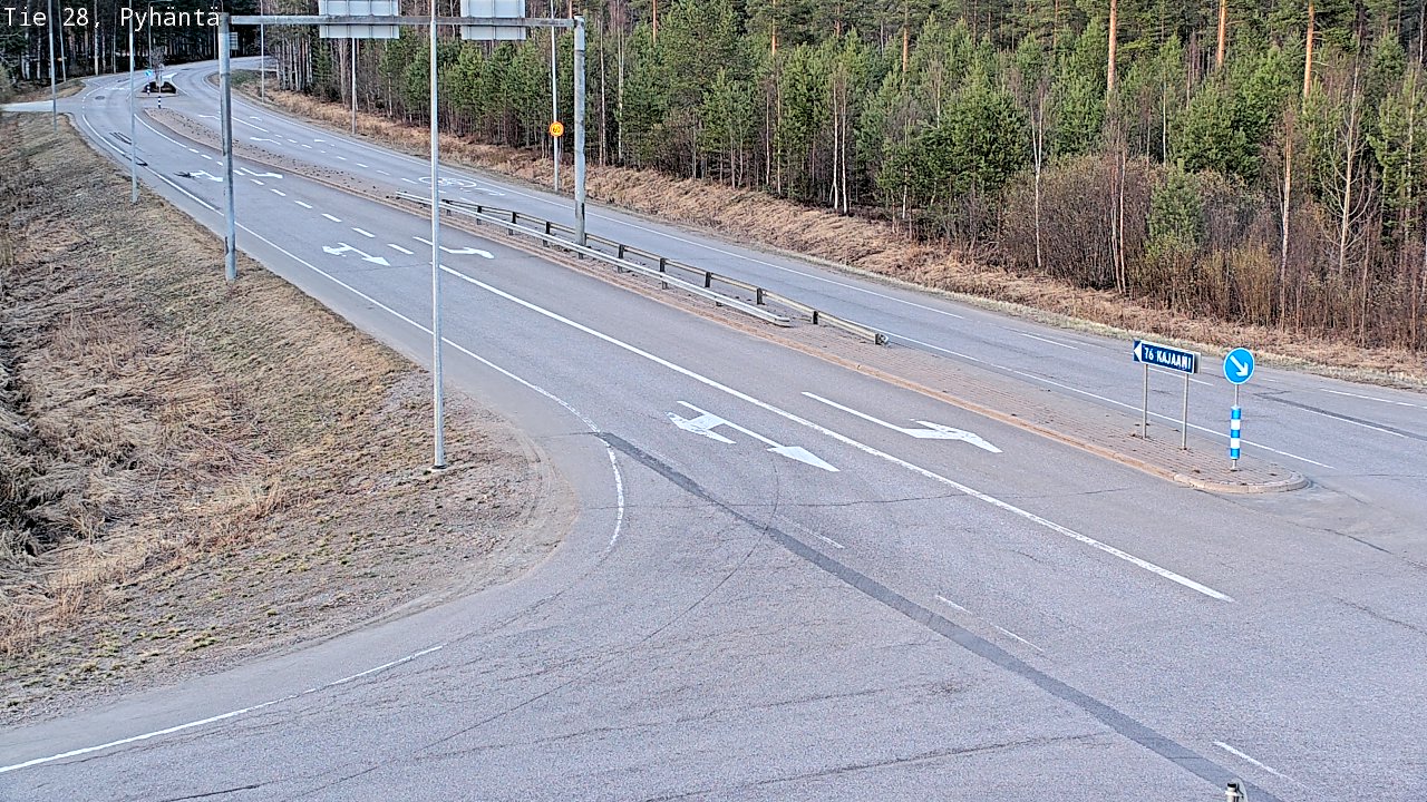 Kelikamerat Kuva Tie 28 Pyhäntä, Pyhäntä, Pohjois-Pohjanmaa