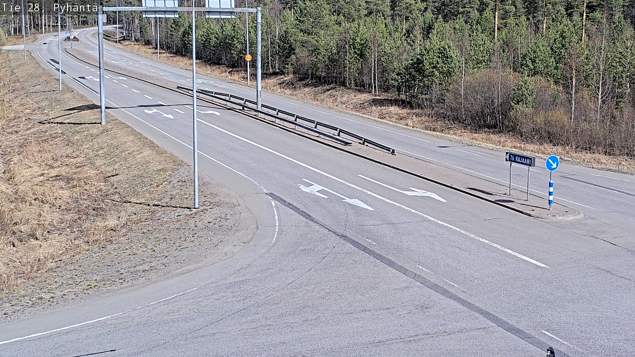 Kelikamerat Kuva Tie 28 Pyhäntä, Pyhäntä, Pohjois-Pohjanmaa