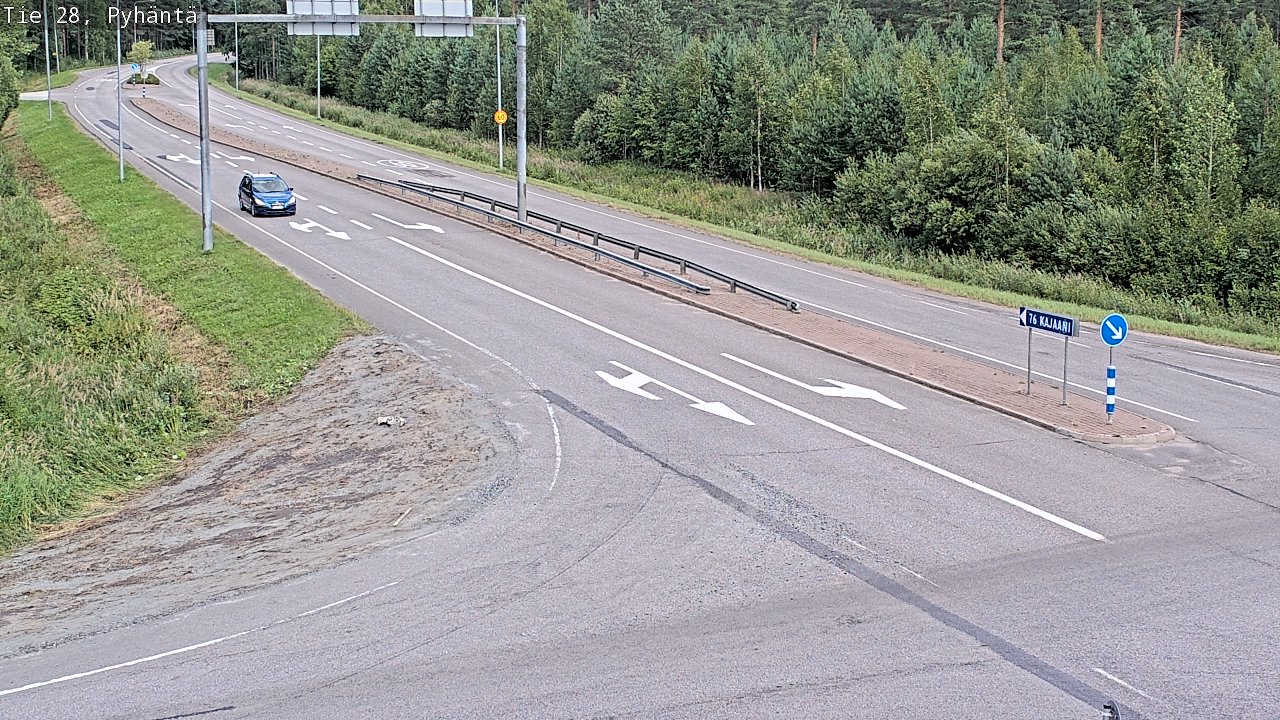 Kelikamerat Kuva Tie 28 Pyhäntä, Pyhäntä, Pohjois-Pohjanmaa