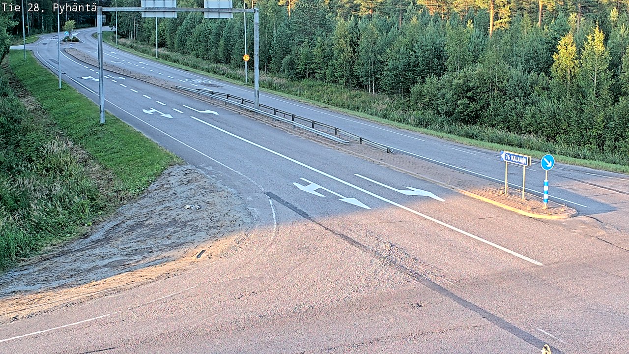 Kelikamerat Kuva Tie 28 Pyhäntä, Pyhäntä, Pohjois-Pohjanmaa