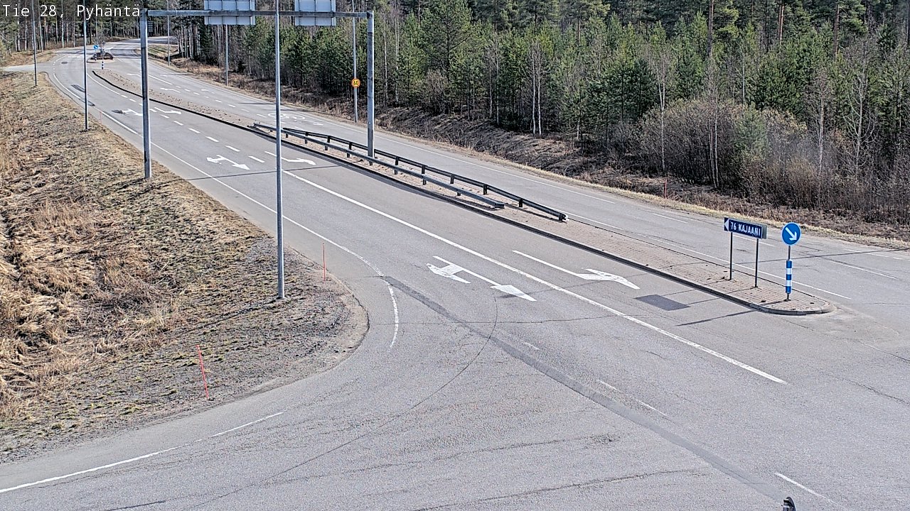 Kelikamerat Kuva Tie 28 Pyhäntä, Pyhäntä, Pohjois-Pohjanmaa