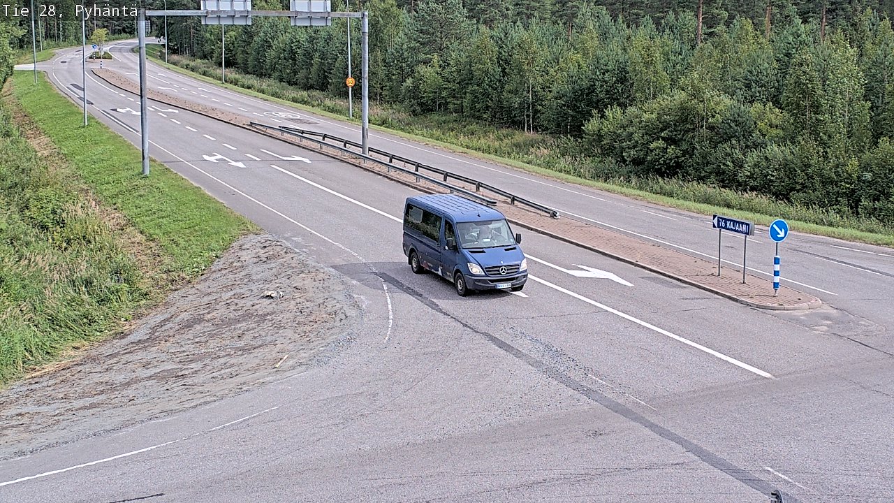 Kelikamerat Kuva Tie 28 Pyhäntä, Pyhäntä, Pohjois-Pohjanmaa