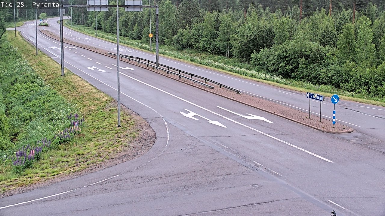 Kelikamerat Kuva Tie 28 Pyhäntä, Pyhäntä, Pohjois-Pohjanmaa