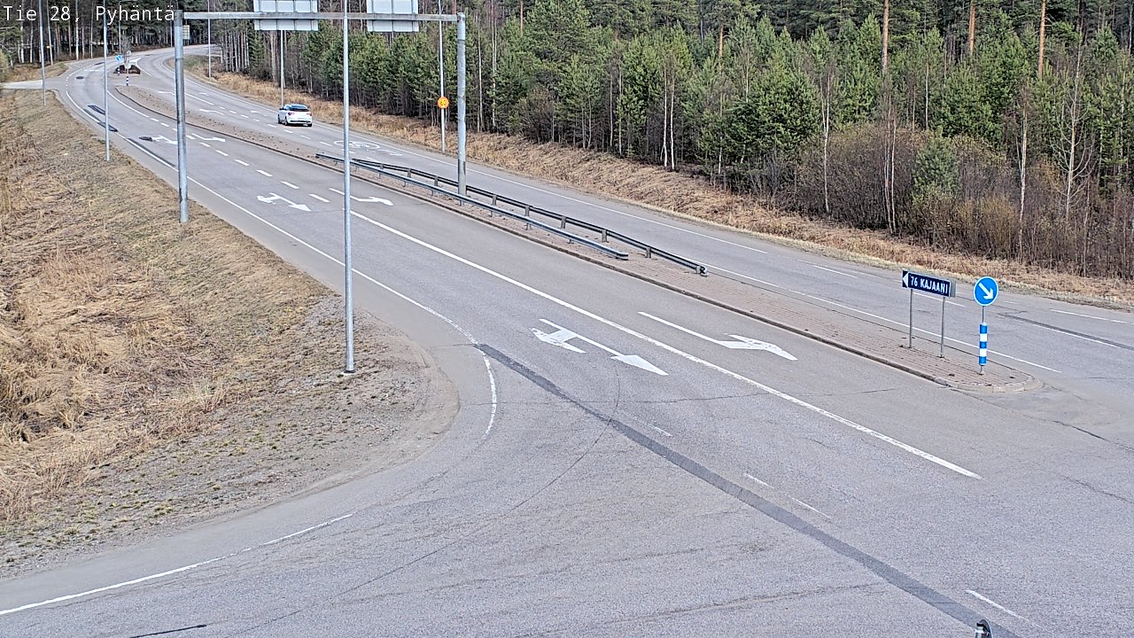 Kelikamerat Kuva Tie 28 Pyhäntä, Pyhäntä, Pohjois-Pohjanmaa