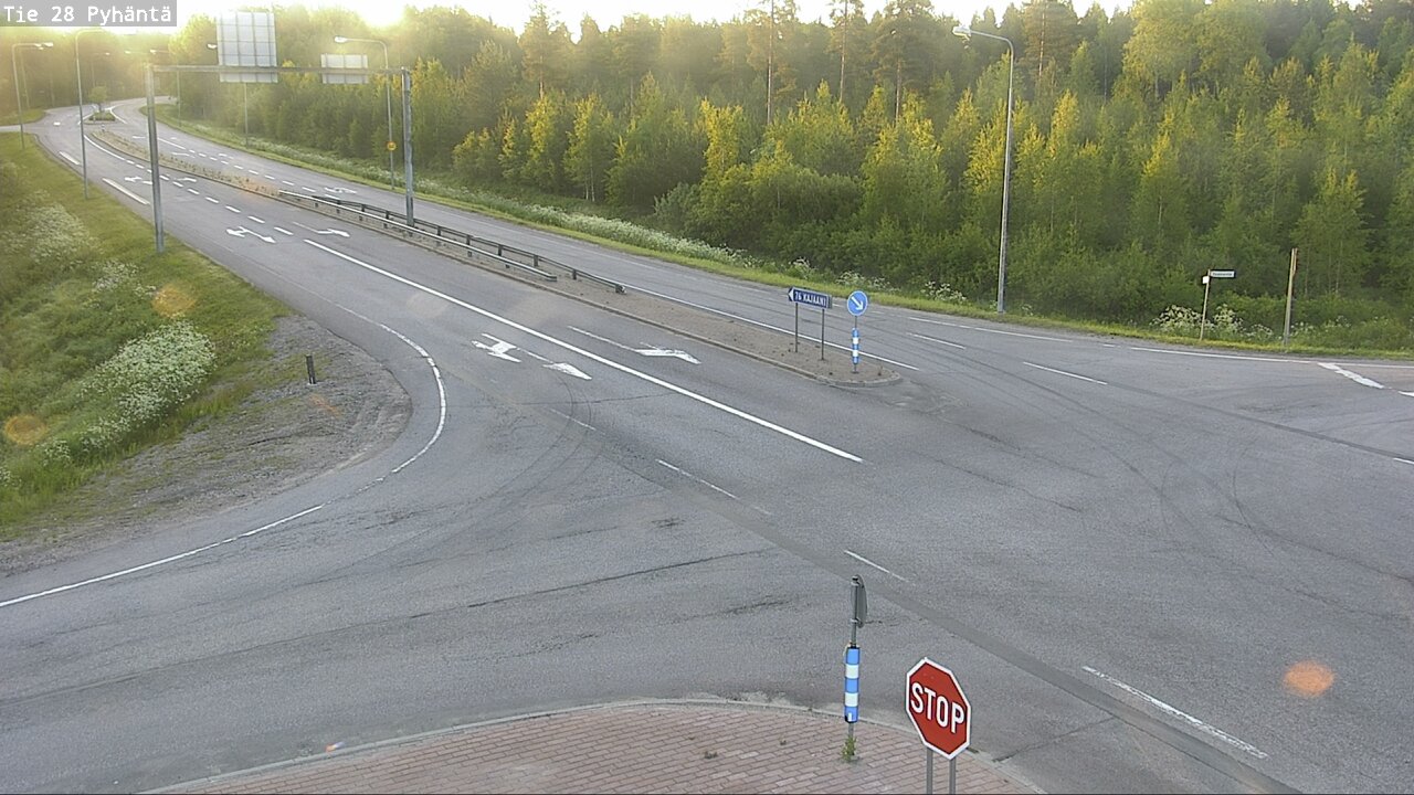 Weather Camera Image Väg 28 Pyhäntä, Pyhäntä, Pohjois-Pohjanmaa