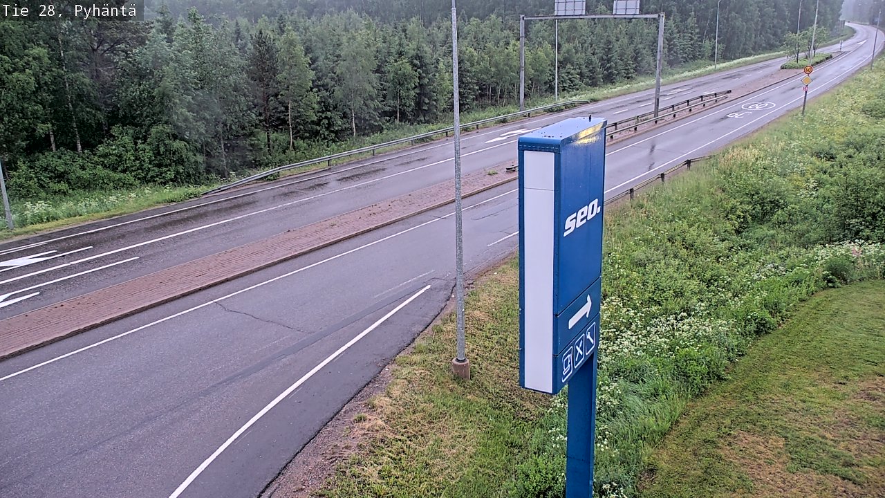 Kelikamerat Kuva Tie 28 Pyhäntä, Pyhäntä, Pohjois-Pohjanmaa