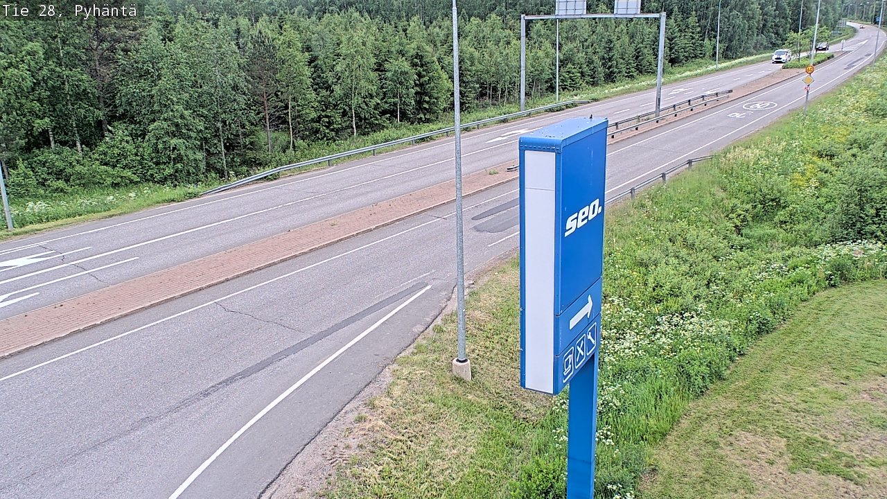 Kelikamerat Kuva Tie 28 Pyhäntä, Pyhäntä, Pohjois-Pohjanmaa