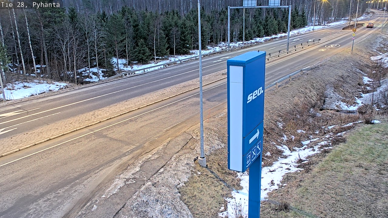 Kelikamerat Kuva Tie 28 Pyhäntä, Pyhäntä, Pohjois-Pohjanmaa