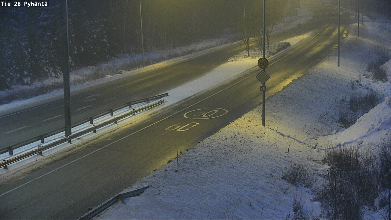Weather Camera Image Road 28 Pyhäntä, Pyhäntä, Pohjois-Pohjanmaa