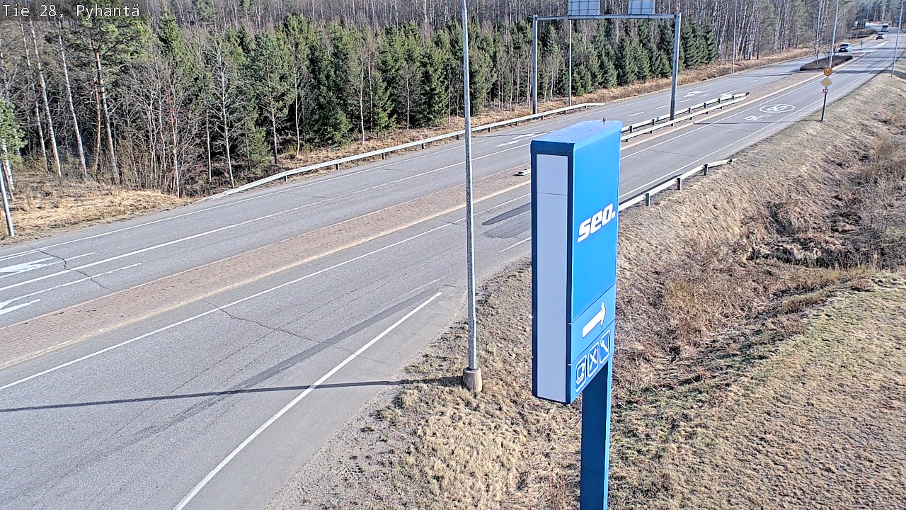 Kelikamerat Kuva Tie 28 Pyhäntä, Pyhäntä, Pohjois-Pohjanmaa
