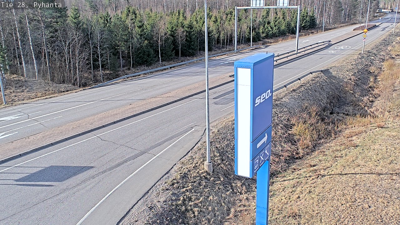 Kelikamerat Kuva Tie 28 Pyhäntä, Pyhäntä, Pohjois-Pohjanmaa
