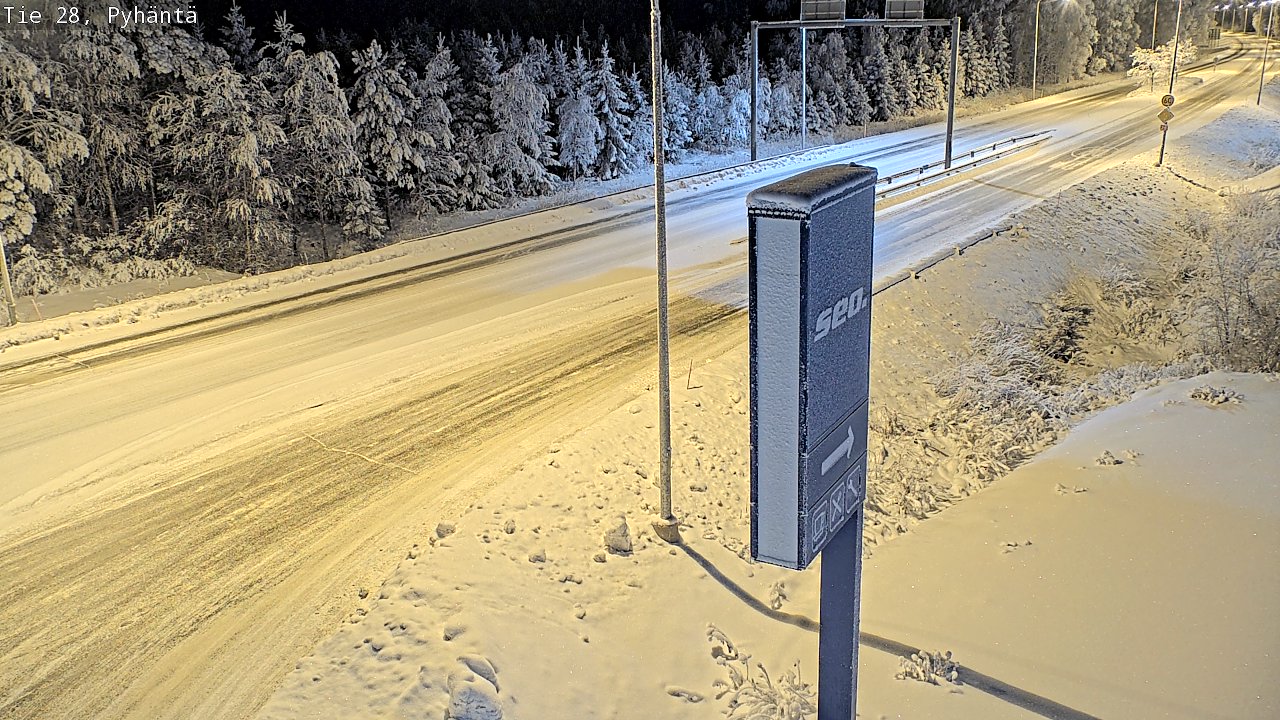 Kelikamerat Kuva Tie 28 Pyhäntä, Pyhäntä, Pohjois-Pohjanmaa