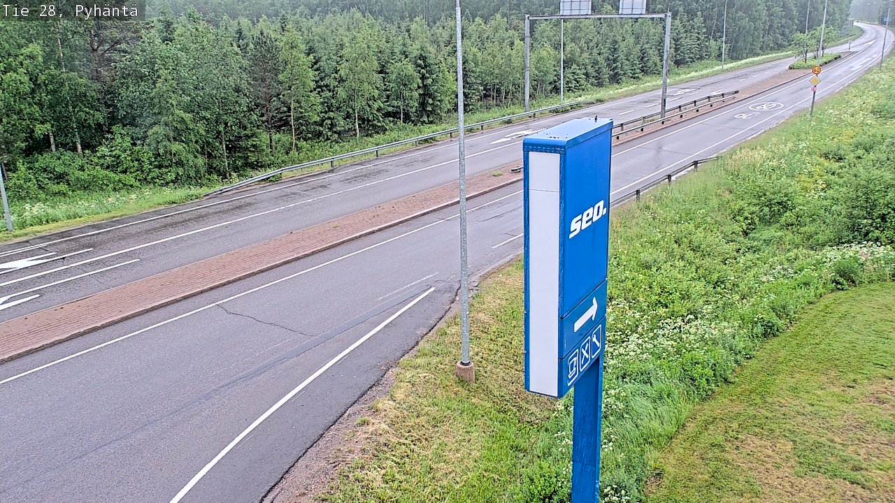 Kelikamerat Kuva Tie 28 Pyhäntä, Pyhäntä, Pohjois-Pohjanmaa