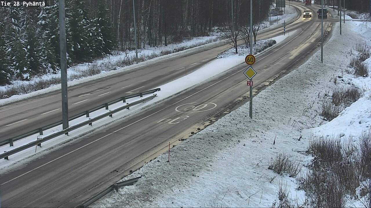 Weather Camera Image Väg 28 Pyhäntä, Pyhäntä, Pohjois-Pohjanmaa