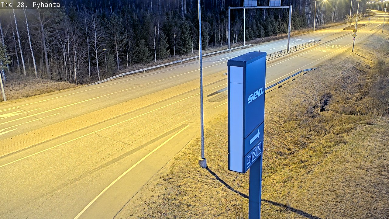 Kelikamerat Kuva Tie 28 Pyhäntä, Pyhäntä, Pohjois-Pohjanmaa