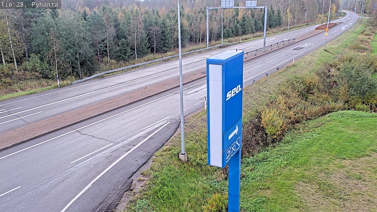 Kelikamerat Kuva Tie 28 Pyhäntä, Pyhäntä, Pohjois-Pohjanmaa