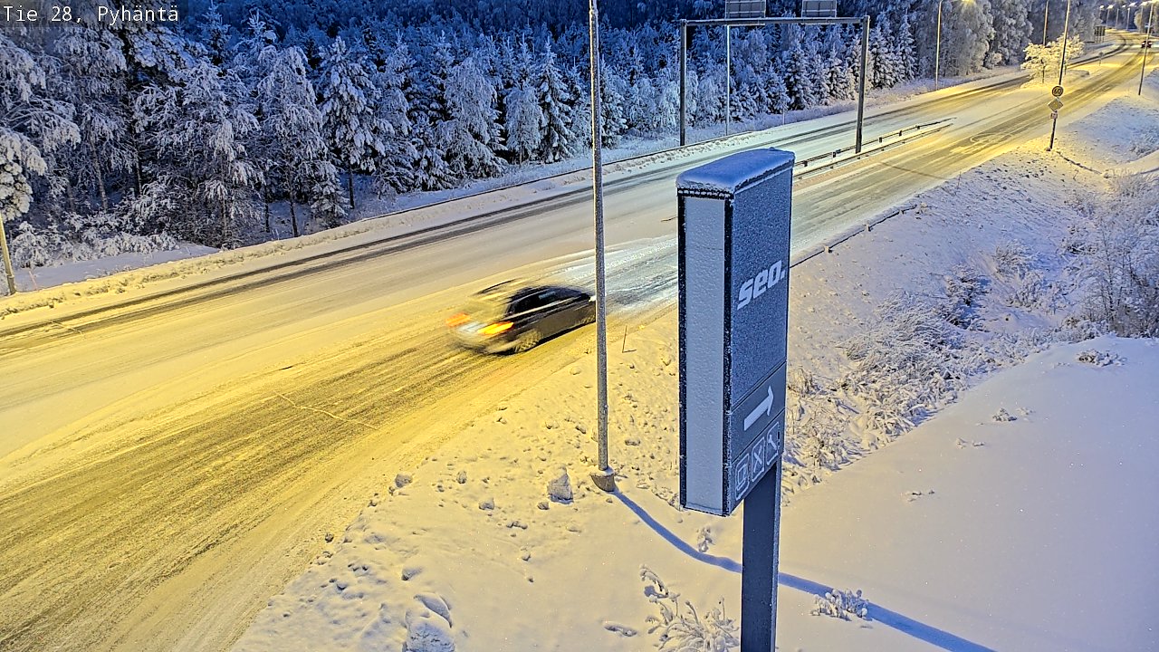 Kelikamerat Kuva Tie 28 Pyhäntä, Pyhäntä, Pohjois-Pohjanmaa