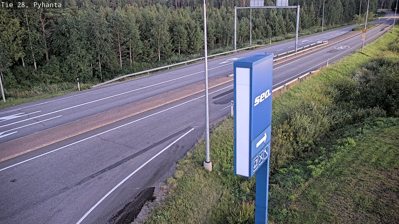 Kelikamerat Kuva Tie 28 Pyhäntä, Pyhäntä, Pohjois-Pohjanmaa