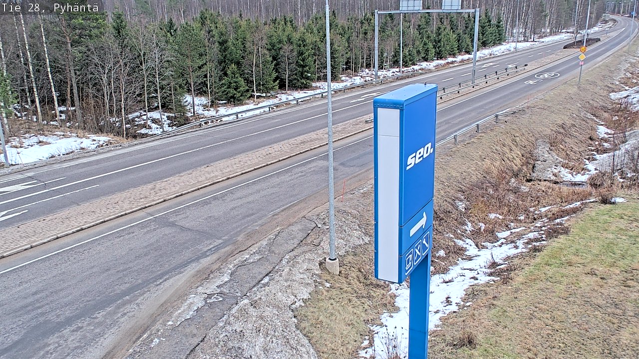 Kelikamerat Kuva Tie 28 Pyhäntä, Pyhäntä, Pohjois-Pohjanmaa