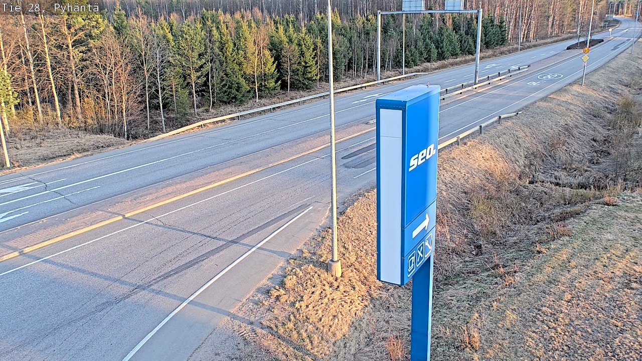 Kelikamerat Kuva Tie 28 Pyhäntä, Pyhäntä, Pohjois-Pohjanmaa
