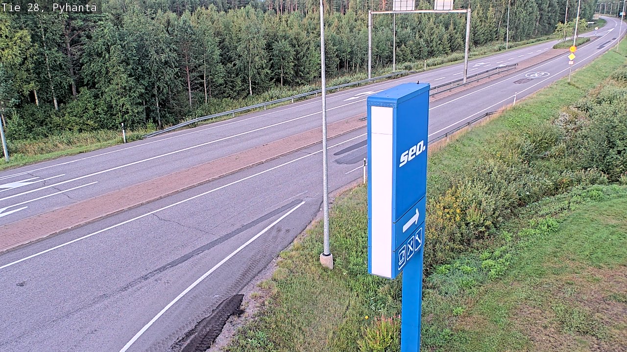 Kelikamerat Kuva Tie 28 Pyhäntä, Pyhäntä, Pohjois-Pohjanmaa