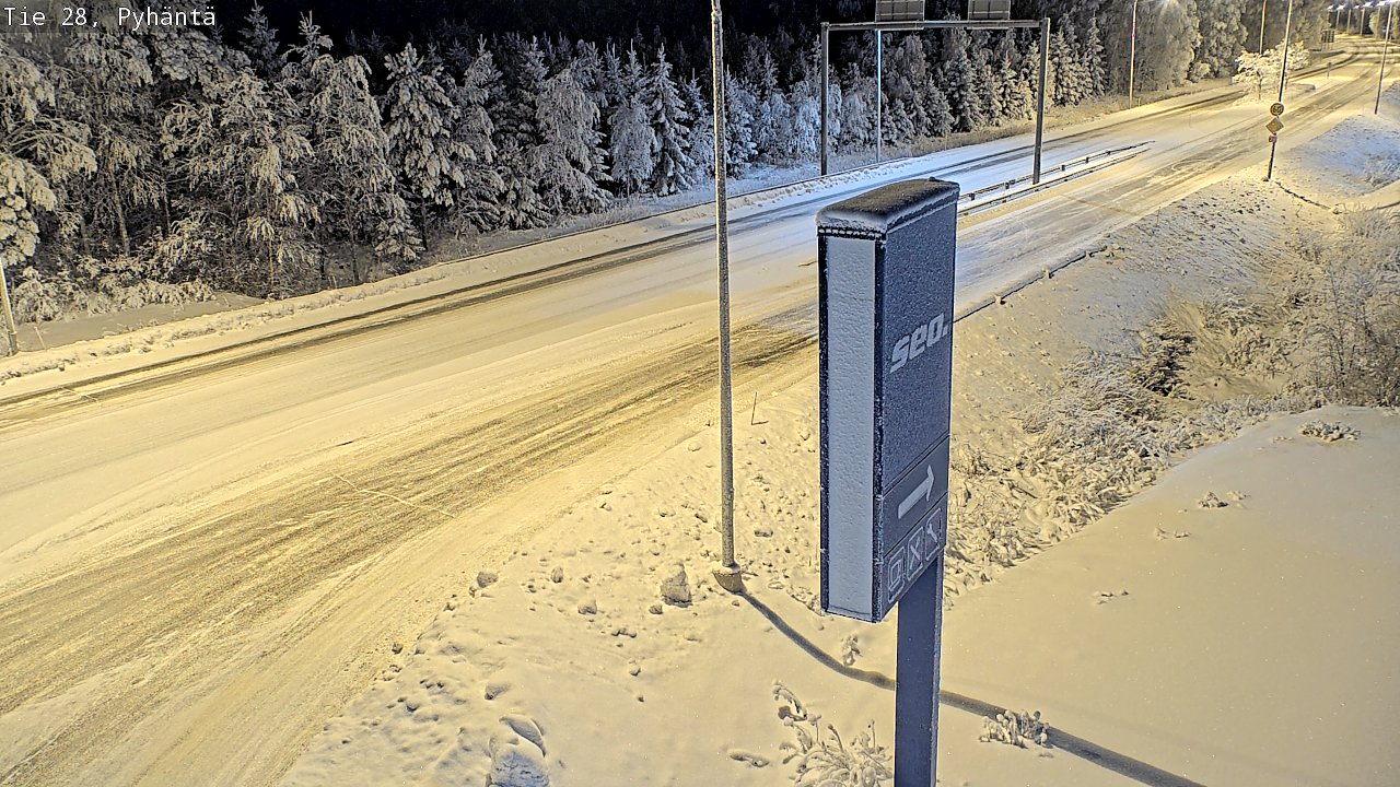 Kelikamerat Kuva Tie 28 Pyhäntä, Pyhäntä, Pohjois-Pohjanmaa