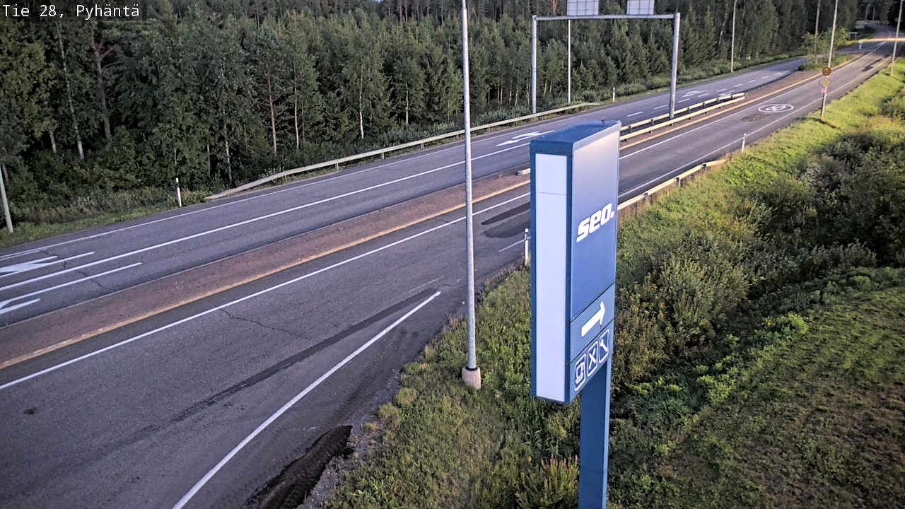 Kelikamerat Kuva Tie 28 Pyhäntä, Pyhäntä, Pohjois-Pohjanmaa