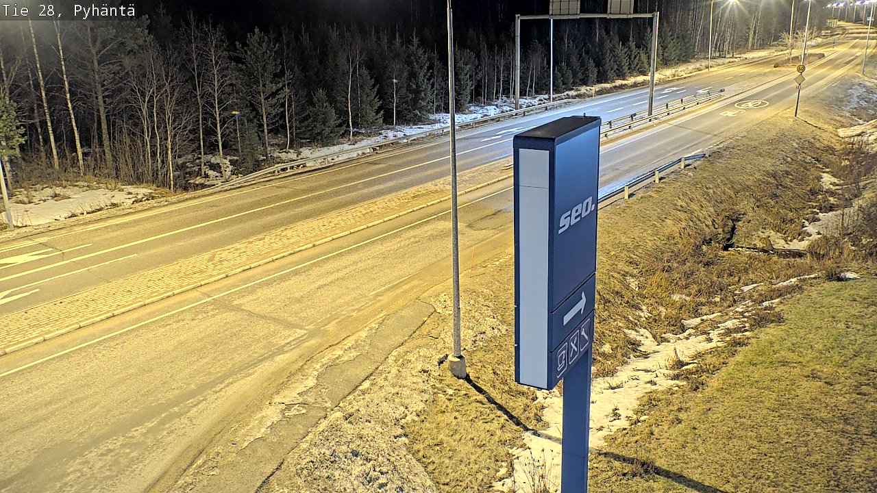 Kelikamerat Kuva Tie 28 Pyhäntä, Pyhäntä, Pohjois-Pohjanmaa