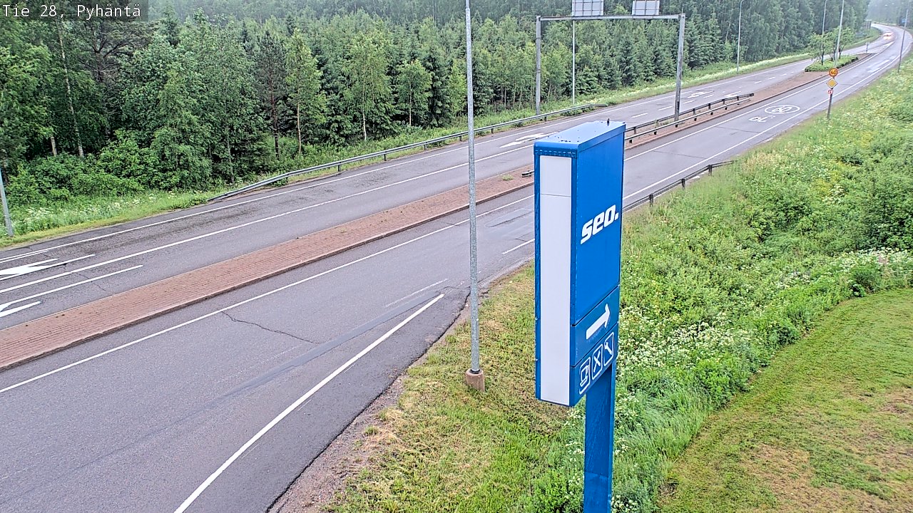 Kelikamerat Kuva Tie 28 Pyhäntä, Pyhäntä, Pohjois-Pohjanmaa