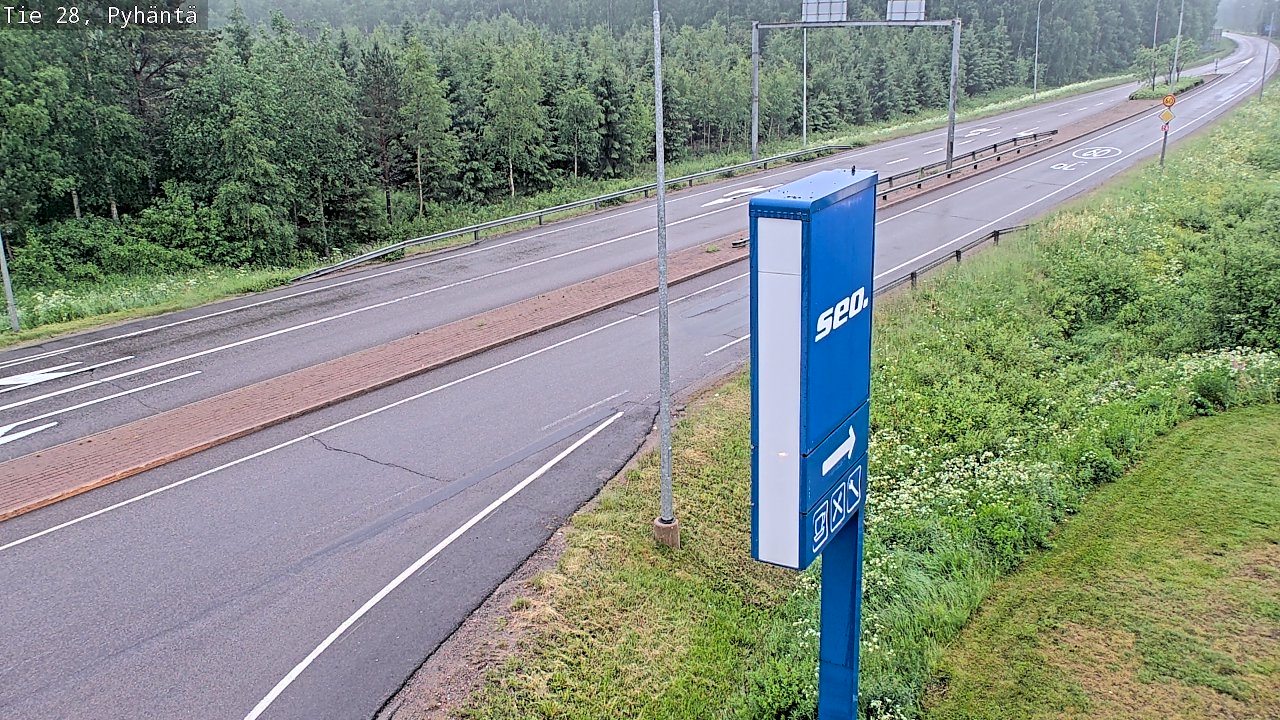 Kelikamerat Kuva Tie 28 Pyhäntä, Pyhäntä, Pohjois-Pohjanmaa