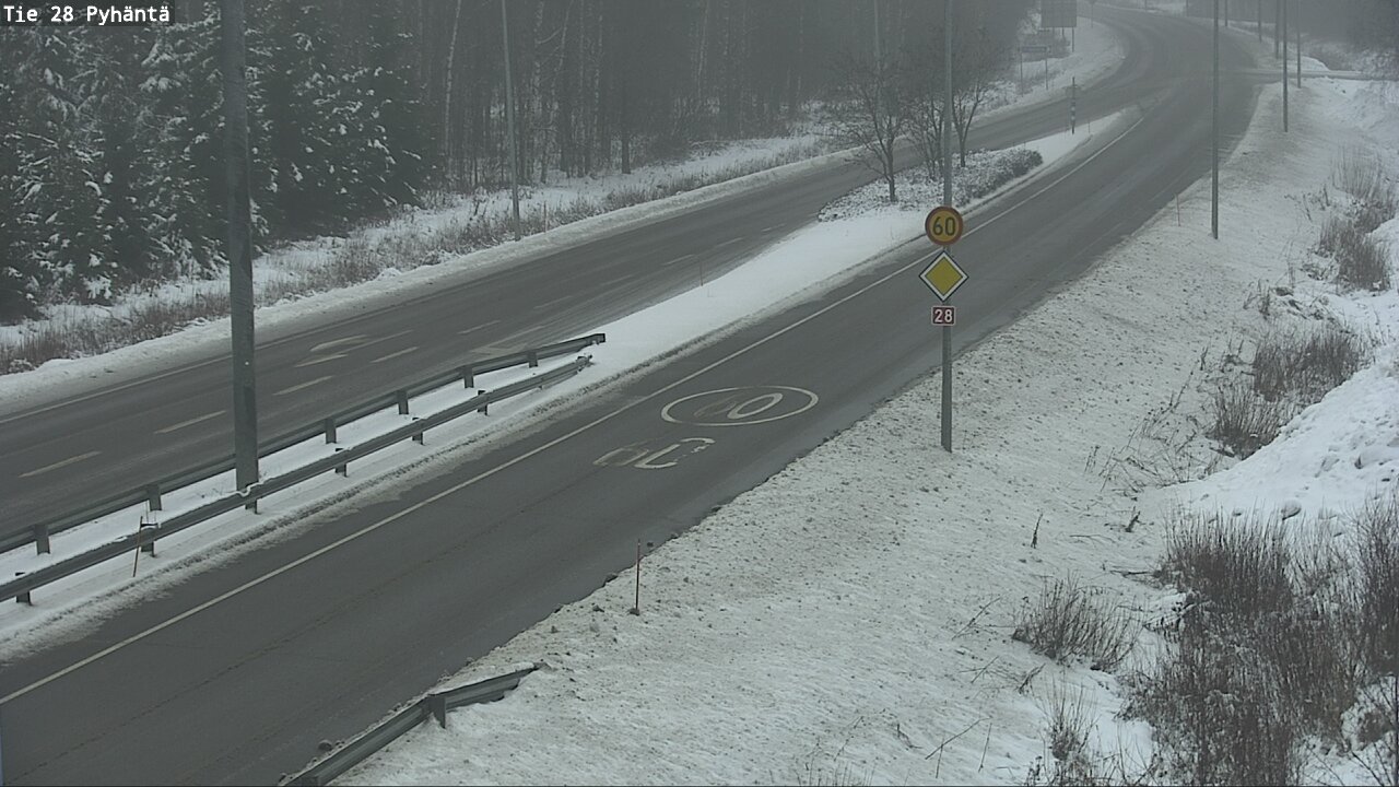 Weather Camera Image Road 28 Pyhäntä, Pyhäntä, Pohjois-Pohjanmaa