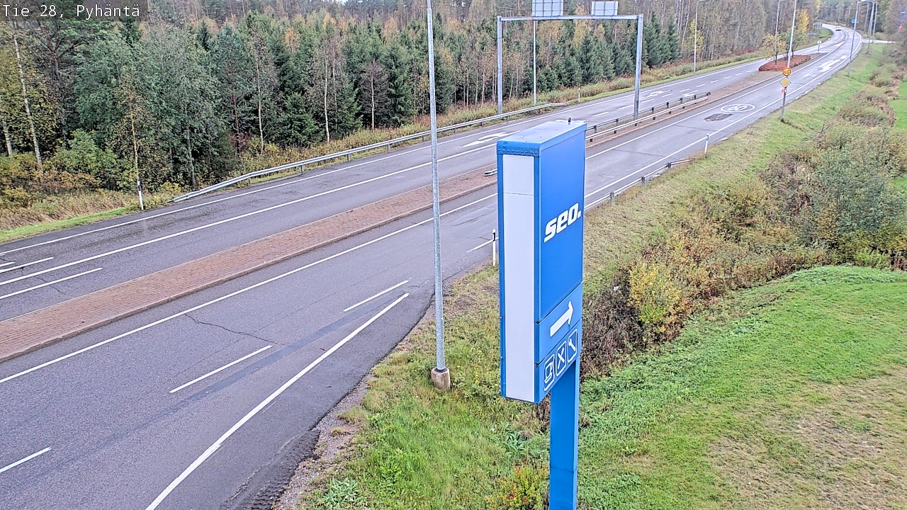 Kelikamerat Kuva Tie 28 Pyhäntä, Pyhäntä, Pohjois-Pohjanmaa