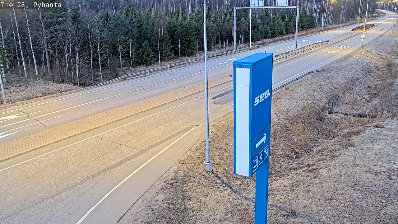 Kelikamerat Kuva Tie 28 Pyhäntä, Pyhäntä, Pohjois-Pohjanmaa